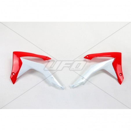 Ufo Osłony Chłodnicy Honda Crf 250R '14-'17, Crf 450R '13-'16, Kolor Oem (Biały/Czerwony)