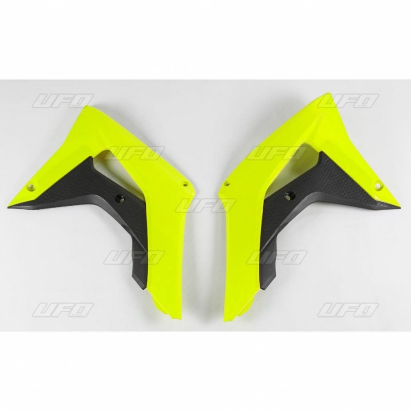 Ufo Osłony Chłodnicy Honda Crf 250R-Rx, Crf 450R-Rx 18-19 Kolor Żółty Fluo
