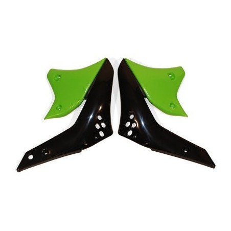 Ufo Osłony Chłodnicy Kawasaki Kxf 250 '06 Kolor Czarny/Zielony