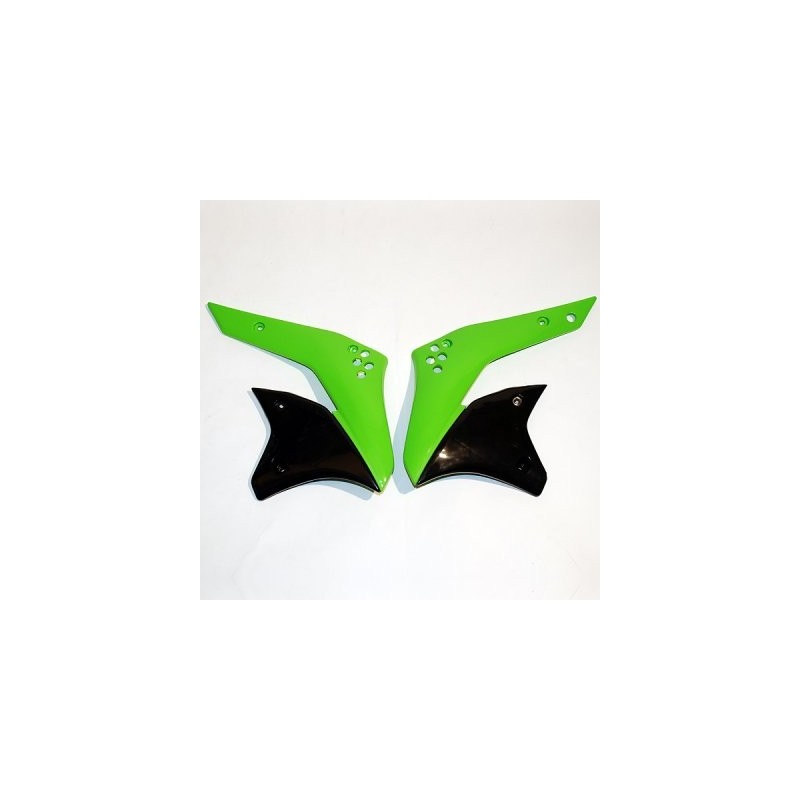Ufo Osłony Chłodnicy Kawasaki Kxf 250 '07 Kolor Zielony/Czarny