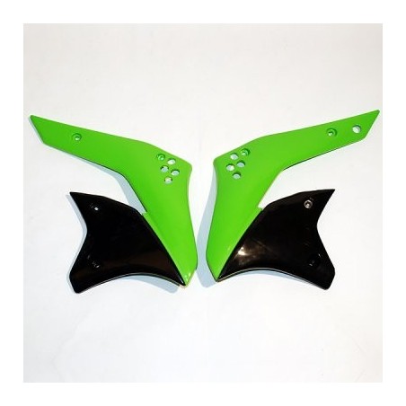 Ufo Osłony Chłodnicy Kawasaki Kxf 250 '07 Kolor Zielony/Czarny
