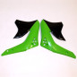 Ufo Osłony Chłodnicy Kawasaki Kxf 450 '07 Kolor Zielony/Czarny