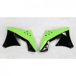 Ufo Osłony Chłodnicy Kawasaki Kxf 250 '09-'12 Kolor Oem (Zielony/Czarny)