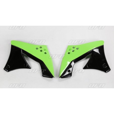 Ufo Osłony Chłodnicy Kawasaki Kxf 250 '09-'12 Kolor Oem (Zielony/Czarny)