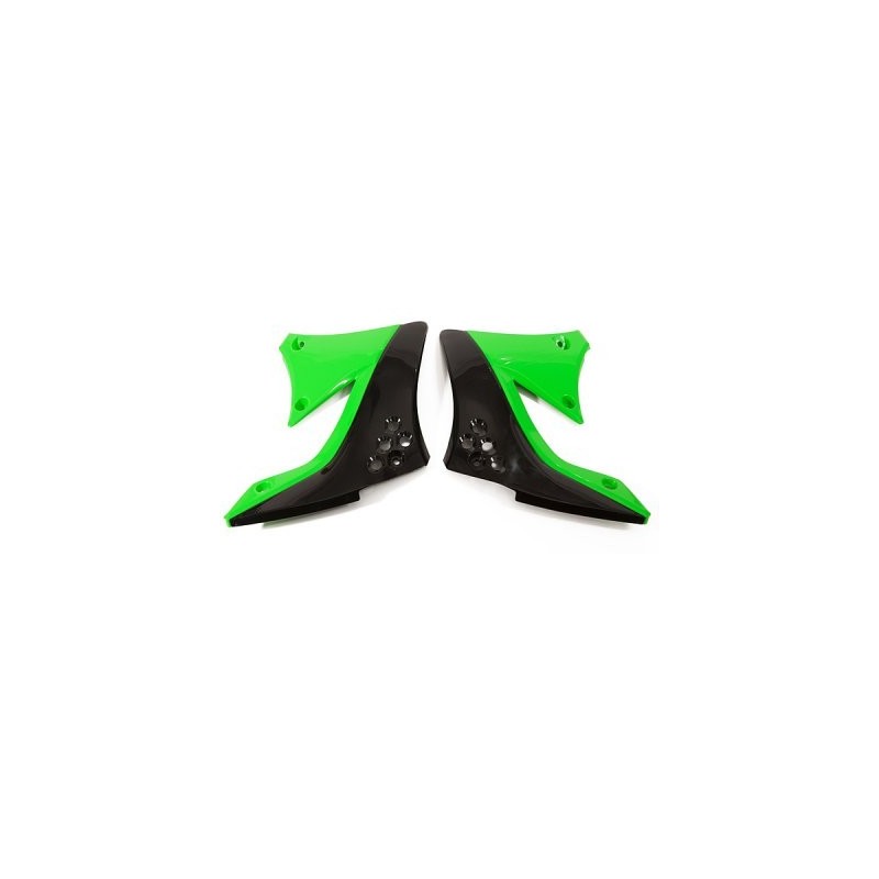 Ufo Osłony Chłodnicy Kawasaki Kxf 450 '09-'11 Kolor Oem (Czarny/Zielony)