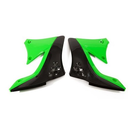 Ufo Osłony Chłodnicy Kawasaki Kxf 450 '09-'11 Kolor Oem (Czarny/Zielony)