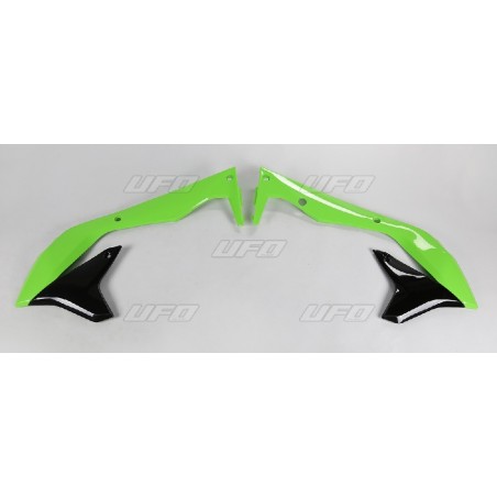 Ufo Osłony Chłodnicy Kawasaki Kxf 450 '16-'17 Kolor Oem (Zielony/Czarny)