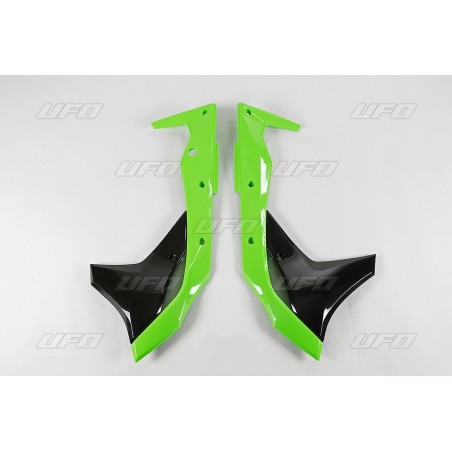 Ufo Osłony Chłodnicy Kawasaki Kxf 250 '17-'20 Kolor Oem '17-'18 I '20 (Zielony/Czarny)