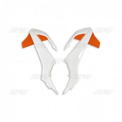 Ufo Osłony Chłodnicy Ktm Sx 65 '16-'22 Kolor Oem '19-'20 (Biały/Pomarańczowy)