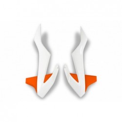Ufo Osłony Chłodnicy Ktm Sx 85 '18-2023 Kolor Oem '19 (Biały/Pomarańczowy)
