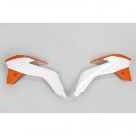 Ufo Osłony Chłodnicy Ktm Sx 85 '13-17, Kolor Oem (Biały/Pomarańczowy)