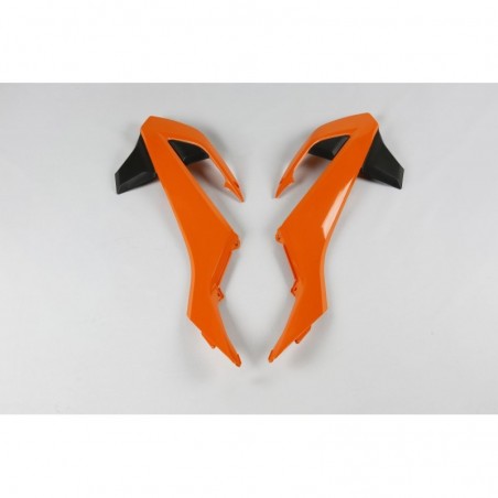Ufo Osłony Chłodnicy Ktm Sx 65 '16-22, Kolor Oem '16 I '18 (Pomarańczowy/Czarny)