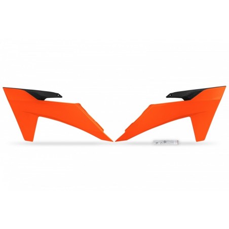 Ufo 2022/11 Osłony Chłodnic Ktm Sx/Sxf(Sx-F) 125/250/300/350/450F 2023 Kolor Pomarańczowy Fluo