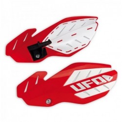 Ufo Osłony Rąk (Handbary) Flame Honda Crf 250 '12-'17, Crf 450 '12-'16 Kolor Czerwony/Biały (Z Mocowaniami)