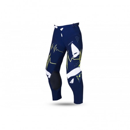 Ufo Spodnie Adrenaline Slim Cross Kolor Niebieski Biały Żółty Neon Rozmiar Xl / Eu54 / Us36 Ufo Kolekcja 2022