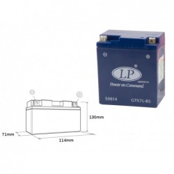 Landport Akumulator Żelowy Gtx7-3 12V 6Ah 114X71X131 Bezobsługowy - Zalany - Zastępuje Gtx7Lbs L (10)