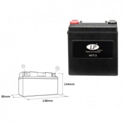 Landport Akumulator Hvt-3 12V 14Ah 148X86X144 Heavy V-Twin Bezobsługowy - Zalany (Zwiększony Prąd Rozruchowy 220A) (Prawy +) (3)