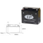 Landport Akumulator Yt12B-4 12V 11Ah 151X70X130 Bezobsługowy - Zalany (6)