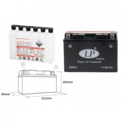 Landport Akumulator Yt9B-Bs 12V 8Ah 150X70X105 Bezobsługowy - Elektrolit Osobno (6) Ue2019/1148