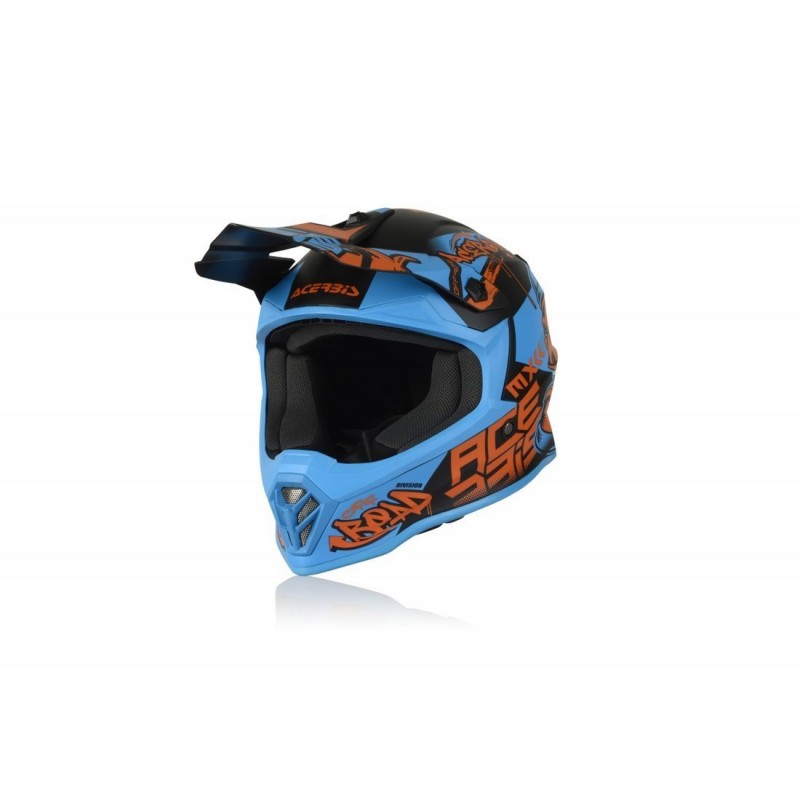 Acerbis kask Dziecięcy Niebieski Czerwony