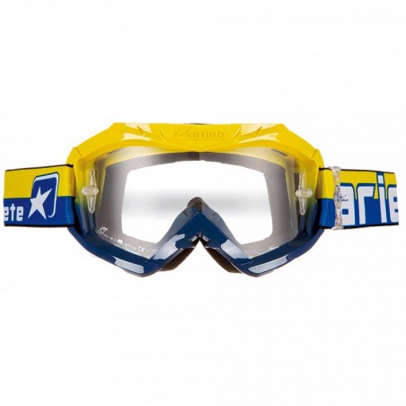 Ariete Gogle 07 Line Kolor Niebieski/Żółty (Anti Fog, Anti Scratch, Uv, Roll-Off Ready) - Model 2016