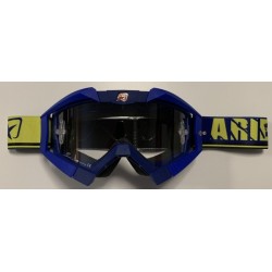 Ariete Gogle Riding Crows Basic Kolor Granatowy/Niebieski/Żółty, Szybka Anti Fog, Anti Scratch, Uv, Roll-Off Ready