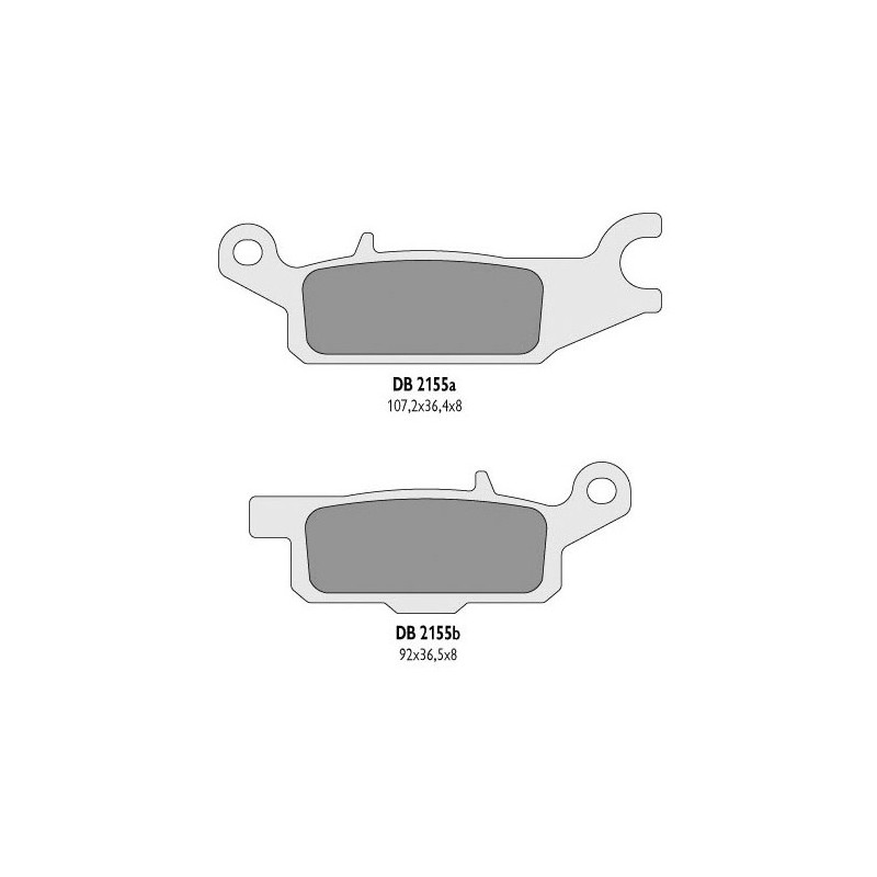 Delta Braking Klocki Hamulcowe Kh443 Yamaha Yfm 550 Grizzly '11-14, Yfm 700 Grizzly '07-18 Lewy Przód