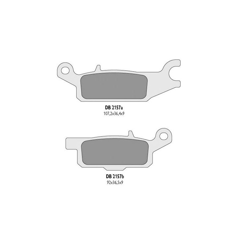 Delta Braking Klocki Hamulcowe Kh445 Yamaha Yfm 550 Grizzly '11-14, Yfm 700 Grizzly '07-18 Lewy Tył
