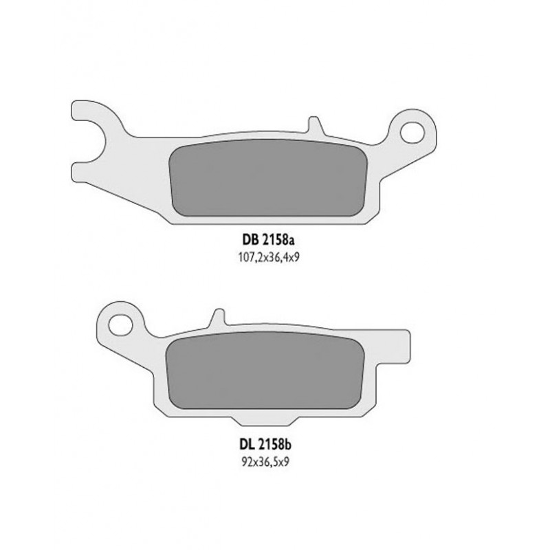 Delta Braking Klocki Hamulcowe Kh446 Yamaha Yfm 550 Grizzly '11-14, Yfm 700 Grizzly '07-18 Prawy Tył