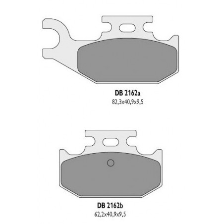 Delta Braking Klocki Hamulcowe Kh428 Yamaha Yfm 700 Raptor Tył - Zastępują Db2162Mx-D Oraz Db2162Qd-D