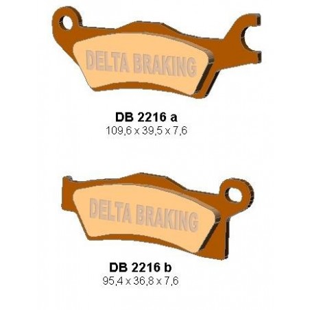 Delta Braking Klocki Hamulcowe Kh618 Can-Am Outlander 800/1000 '12, Renegade 1000 '12 Lewy Przód