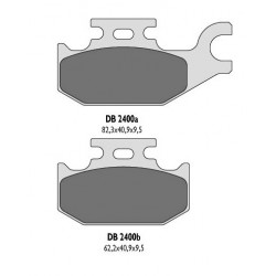 Delta Braking Klocki Hamulcowe Kh307 Yamaha Yfm Tył - Zastępują Db2400Mx-D Oraz Db2400Qd-D