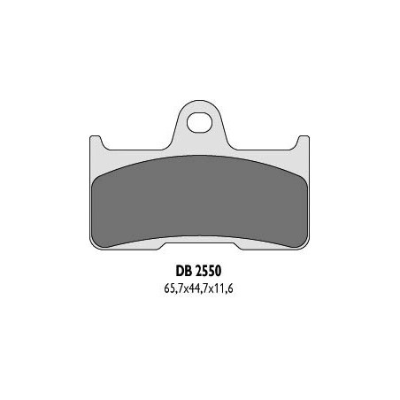 Delta Braking Klocki Hamulcowe Kh344 Yamaha Yfm 660 02-08 Tył - Zastępują Db2550Mx-D Oraz Db2550Qd-D