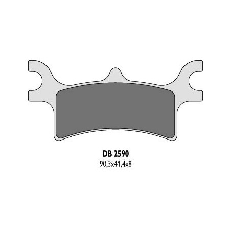 Delta Braking Klocki Hamulcowe Kh314 Polaris Tył - Zastępują Db2590Mx-D Oraz Db2590Qd-D