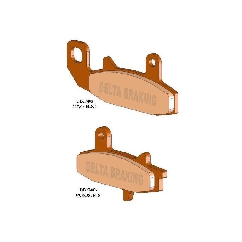 Delta Braking Klocki Hamulcowe Kh147 - Zastępuje Db2740Mx-D Oraz Db2740Qd-D