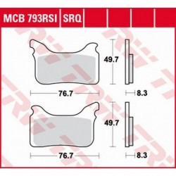 Trw Lucas Klocki Hamulcowe Kh405 Ktm Supermoto Smr 450 04-14, Supermoto Smr 525 04-05, Supermoto Smr 560 06-07