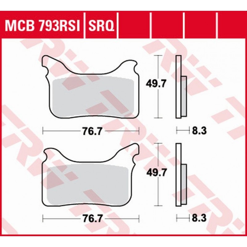 Trw Lucas Klocki Hamulcowe Kh405 Ktm Supermoto Smr 450 04-14, Supermoto Smr 525 04-05, Supermoto Smr 560 06-07