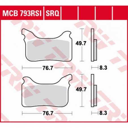 Trw Lucas Klocki Hamulcowe Kh405 Ktm Supermoto Smr 450 04-14, Supermoto Smr 525 04-05, Supermoto Smr 560 06-07