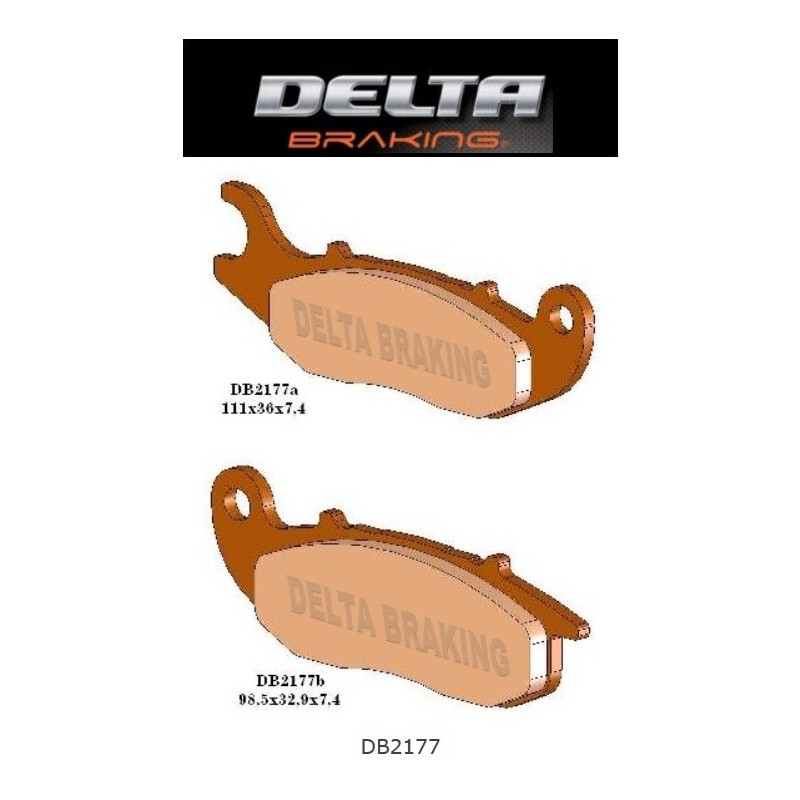 Delta Braking Klocki Hamulcowe Kh465 Honda Crf 230/250L, Ajp Pr7 Przód - Zastępują Db2177Mx-N Oraz Db2177Qd-N
