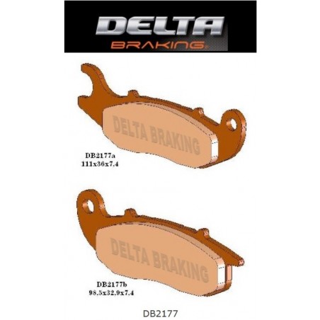 Delta Braking Klocki Hamulcowe Kh465 Honda Crf 230/250L, Ajp Pr7 Przód - Zastępują Db2177Mx-N Oraz Db2177Qd-N