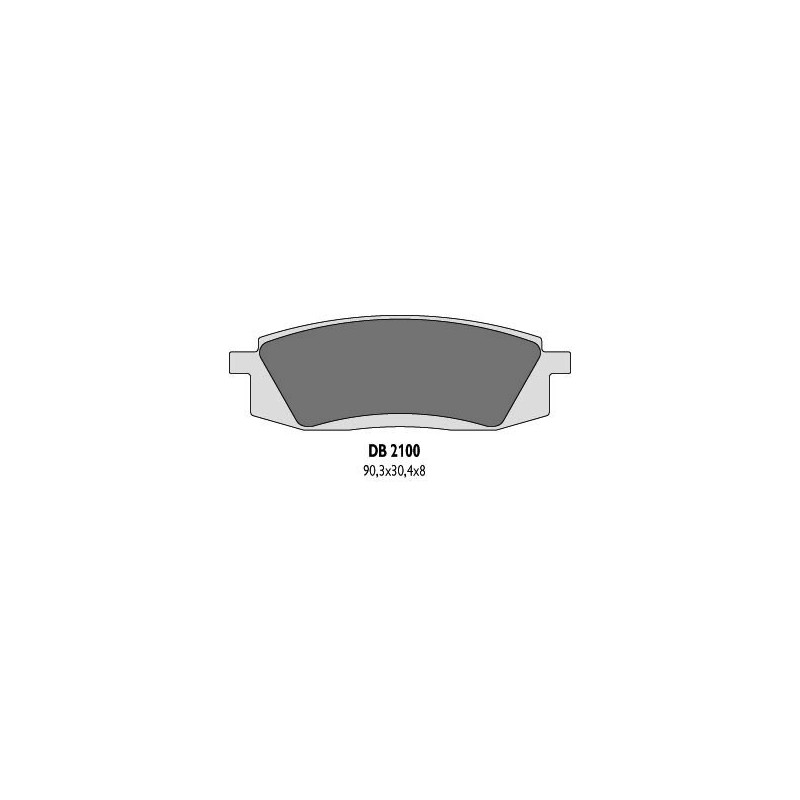 Delta Braking Klocki Hamulcowe Kh105 Yamaha Tt350/600 - Zastępują Db2100Mx-D Oraz Db2100Qd-D