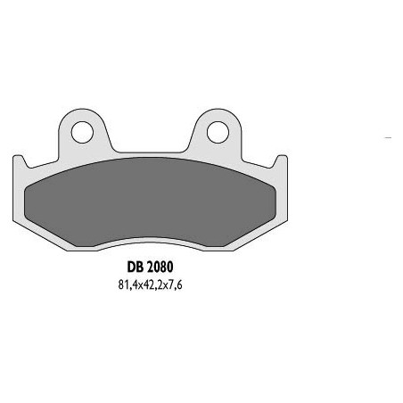 Delta Braking Klocki Hamulcowe Kh92, Kh323 - Zastępują Db2080Mx-N Oraz Db2080Qd-N