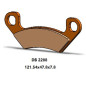 Delta Braking 2022/06 Klocki Hamulcowe Tył Kh742 Arctic Cat Prowler 812 Pro '19-'21, Wildcat 1000 '19-'21