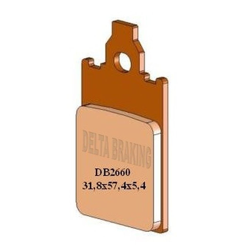 Delta Braking 2022/06 Klocki Hamulcowe Przód Kh116 Aprilia Af-1 50 '86-'92, Yamaha Dt 50R '97-'01, Piaggio Free 50 '95-'01
