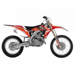 Blackbird Komplet Naklejek (Oklein) + Pokrowiec/Poszycie Na Siedzenie Honda Crf 250 '14-'17, Crf 450 '13-'16 Dream 4