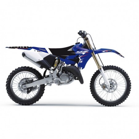 Blackbird Komplet Naklejek (Oklein) + Pokrowiec/Poszycie Na Siedzenie Yamaha Yz 125/250 '15-'21 Dream 4 Kolor Niebieski/Czarny