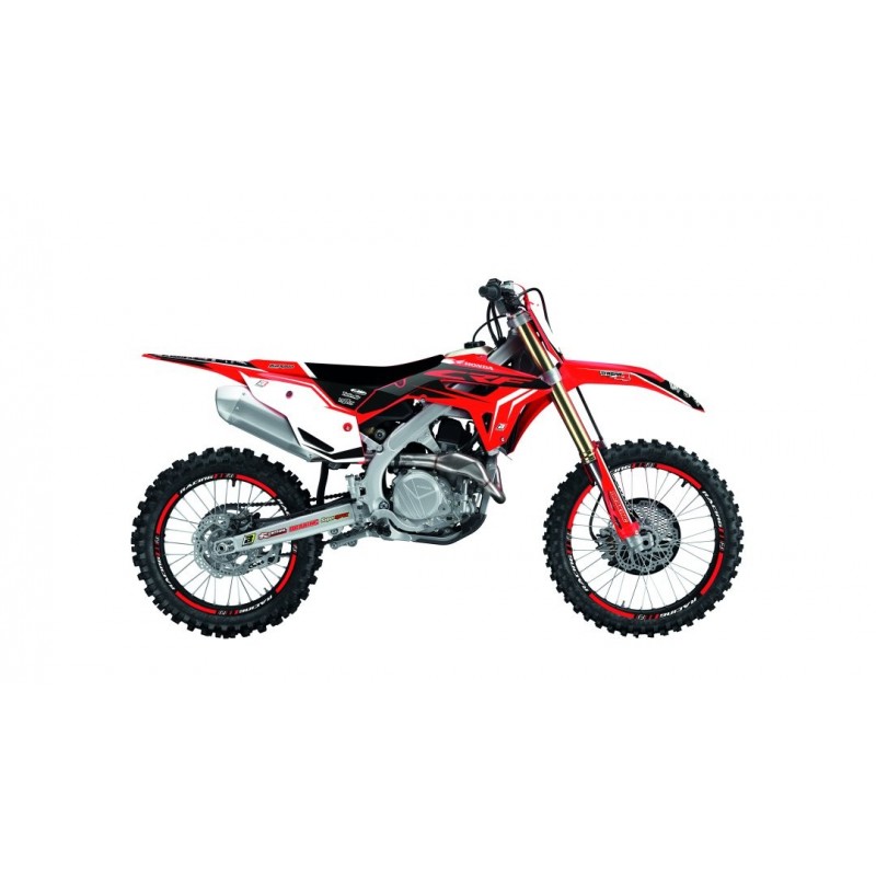 Blackbird Komplet Naklejek (Oklein) + Pokrowiec/Poszycie Na Siedzenie Honda Crf 250 '22-'23, Crf 450 '21-'22, Dream 4