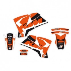 Blackbird Komplet Naklejek (Oklein) + Pokrowiec/Poszycie Na Siedzenie Ktm Sx '01-'04, Ktm Exc '03-'04, Dream 4