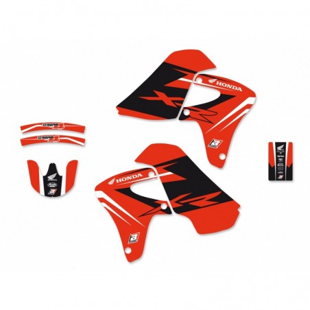 Blackbird Komplet Naklejek (Oklein) Honda Xr 650R '00-'09 , Dream 4 Kolor Czerwony/Czarny