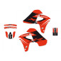 Blackbird Komplet Naklejek (Oklein) Honda Xr 650R '00-'09 , Dream 4 Kolor Czerwony/Czarny